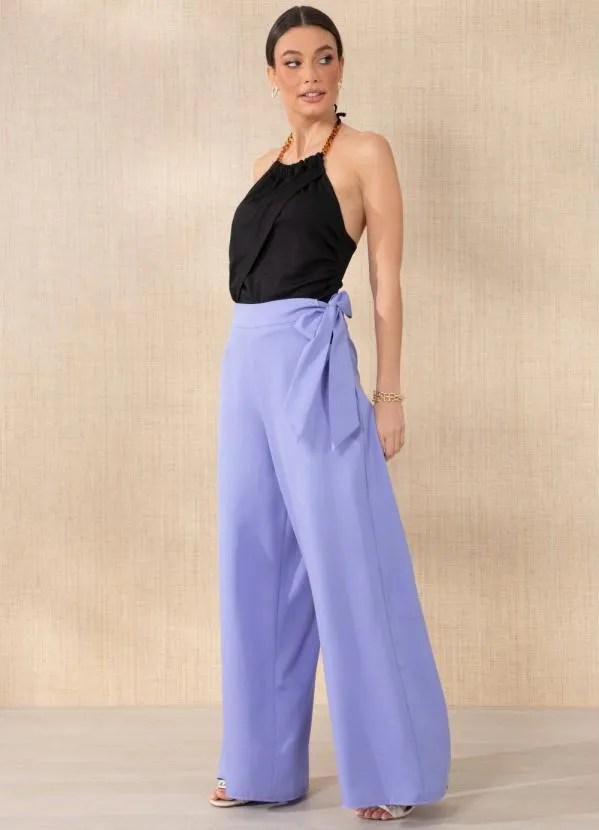 Quintess - Calça Lilás com Amarração 7