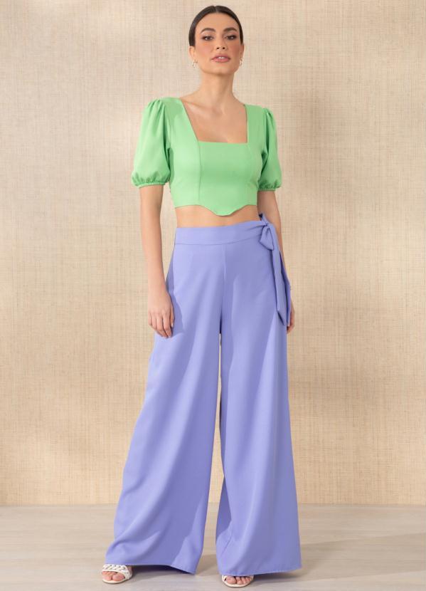 Quintess - Calça Lilás com Amarração 5