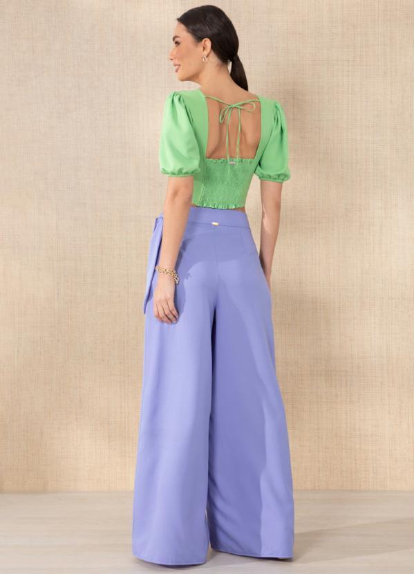 Quintess - Calça Lilás com Amarração 6