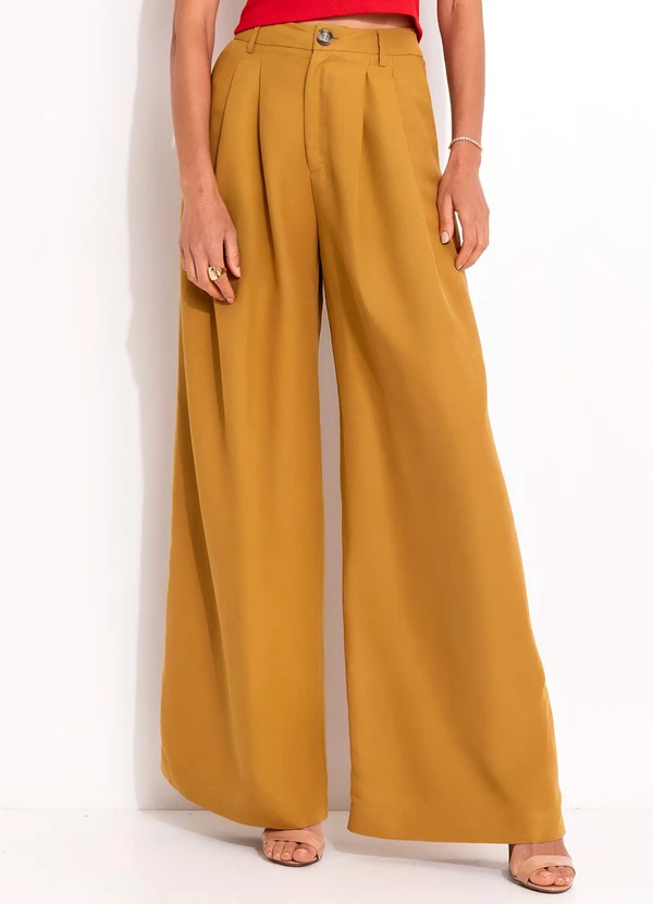 Colcci - Calça Linho Marrom