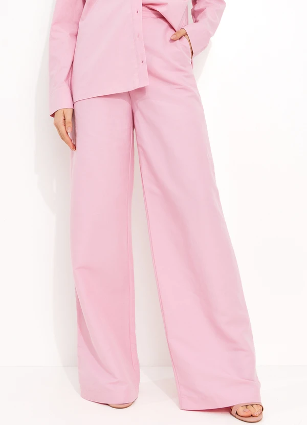 Colcci - Calça Linho Rosa