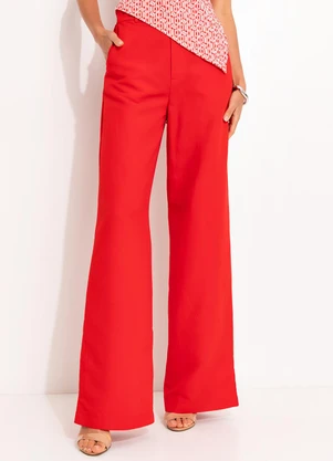 Colcci - Calça Linho Vermelho - COLCCI