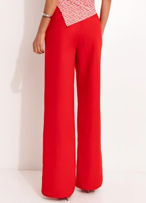 Colcci - Calça Linho Vermelho - COLCCI