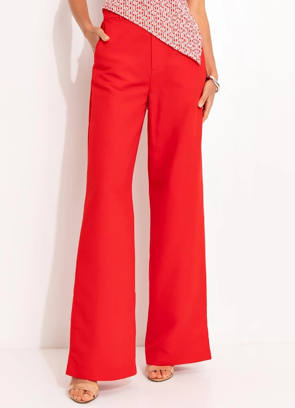 Colcci - Calça Linho Vermelho