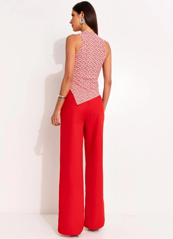 Colcci - Calça Linho Vermelho 4