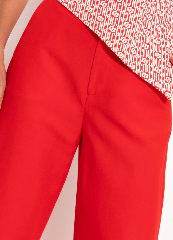 Colcci - Calça Linho Vermelho 7
