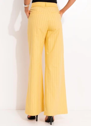 Colcci - Calça Listrada Amarelo - COLCCI