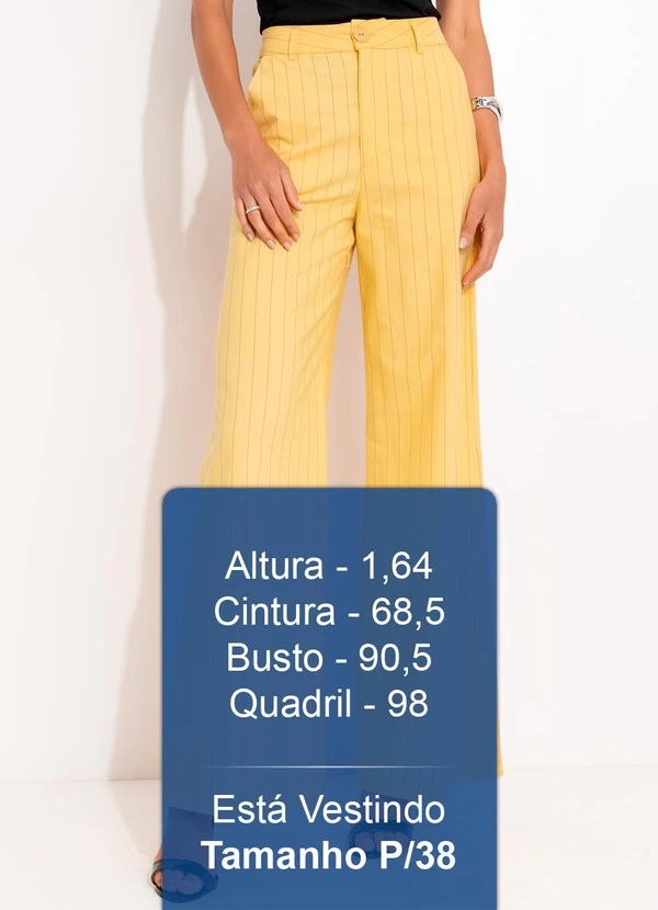 Colcci - Calça Listrada Amarelo 5