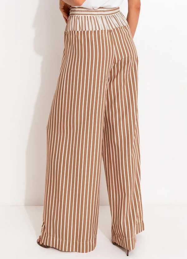 Colcci - Calça Listrada Bege 2