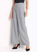 Cal�a Listrada Cinza em Alfaiataria