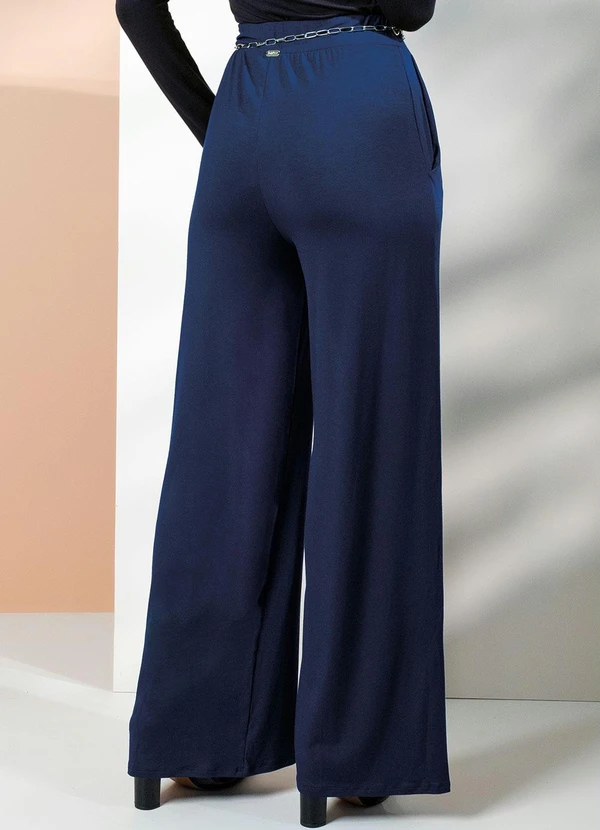 Quintess - Calça Marinho com Nervuras Frontais 6