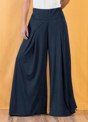 Cal�a Marinho Pantalona com Cintura M�dia