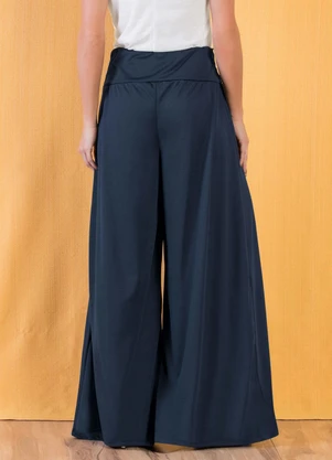 Moda Pop - Calça Marinho Pantalona com Cintura Média - MODA POP