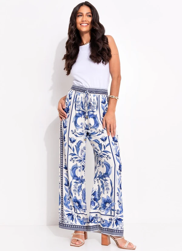 Farm - Calça Natalia Azul 3