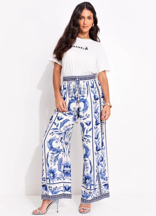 Farm - Calça Natalia Azul 7