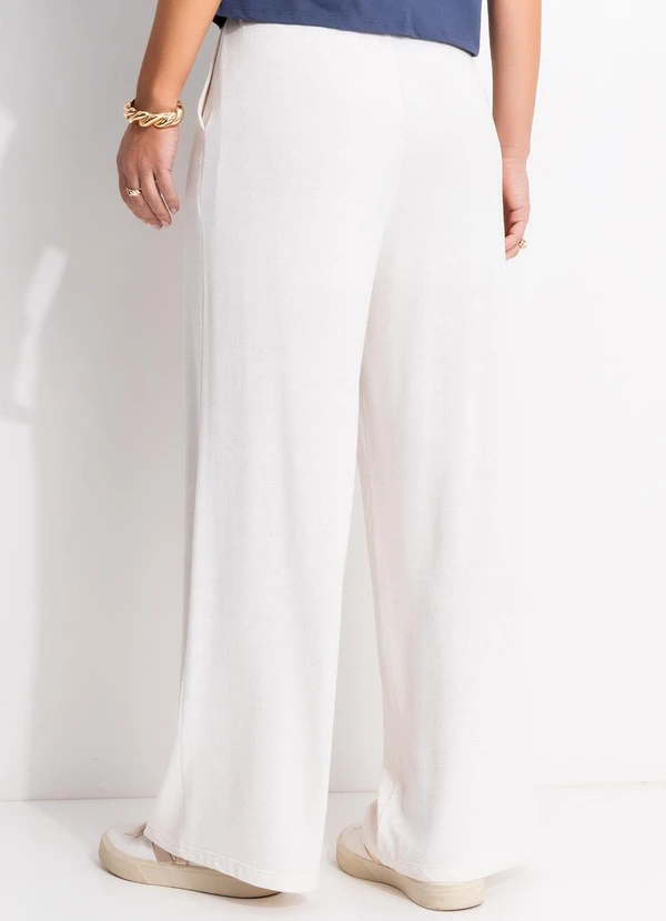 Quintess - Calça Natural em Malha Texturizada 2