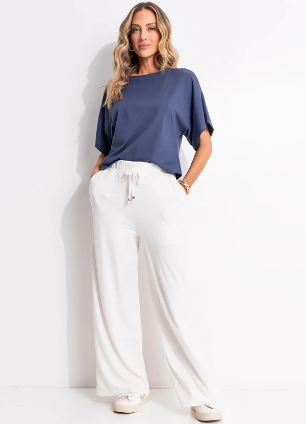 Quintess - Calça Natural em Malha Texturizada 3