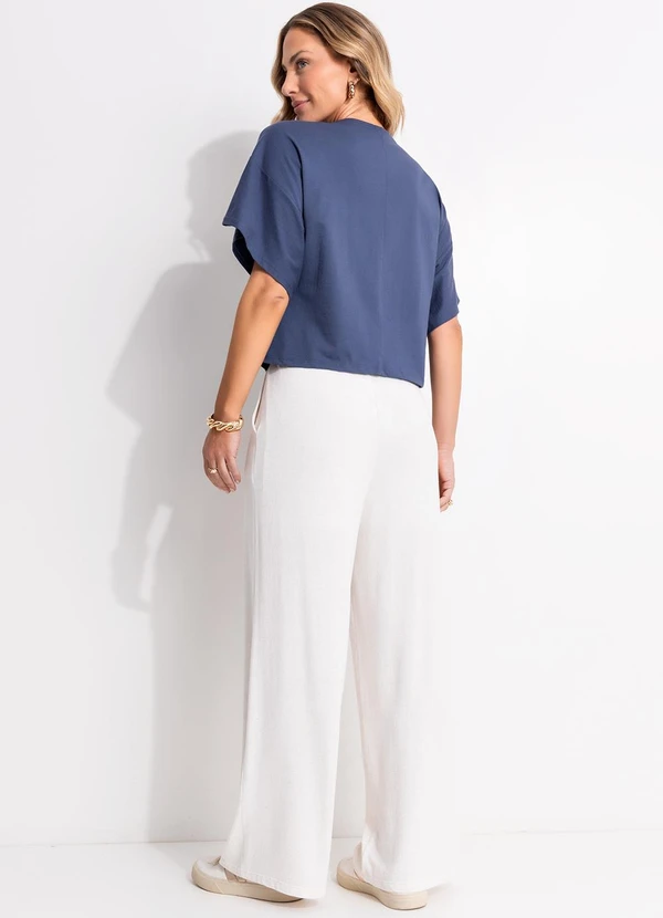 Quintess - Calça Natural em Malha Texturizada 5