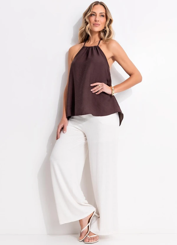 Quintess - Calça Natural em Malha Texturizada 6