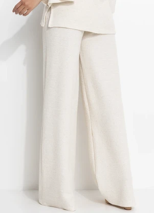 Quintess - Calça Natural em Malha Tweed. - QUINTESS