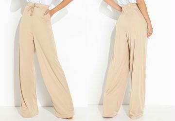 Cala Nude com Bolsos Funcionais e Amarrao