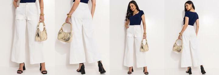 Cala Off White em Jeans