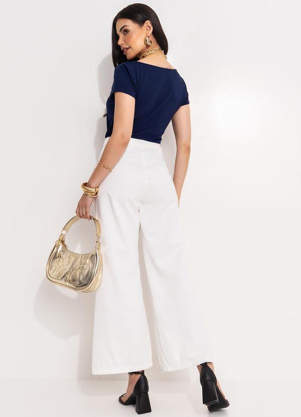 Quintess - Calça Off White em Jeans 4