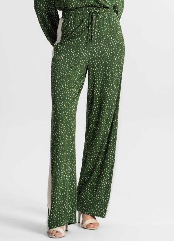 Rovitex - Calça Pantalona Feminina Verde