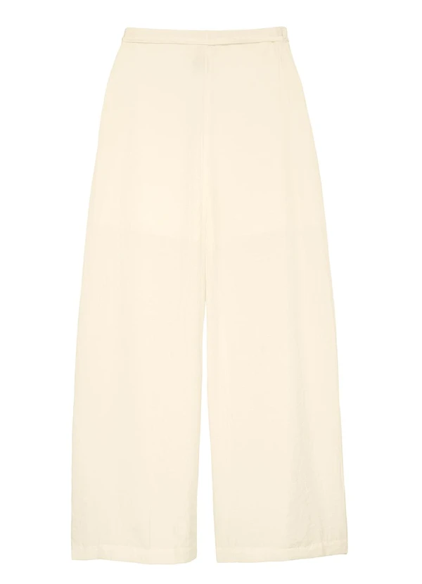 Enfim - Calça Pantalona Acetinada com Corrente Off White 2