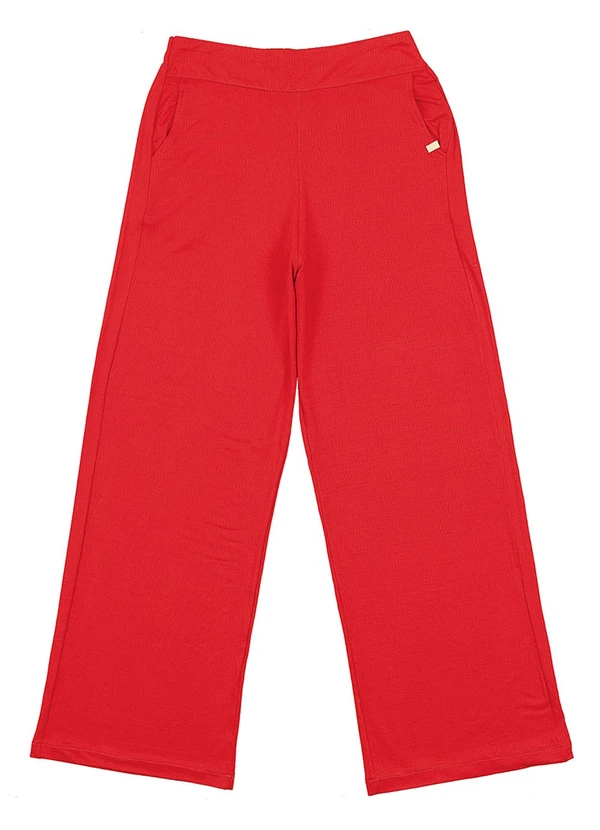 Soft Bonni - Calca Pantalona Adulto Feminino Vermelho
