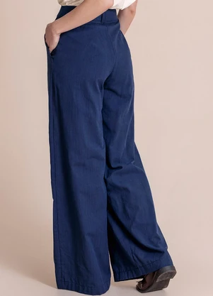 Angel - Calça Pantalona Azul - ANGEL