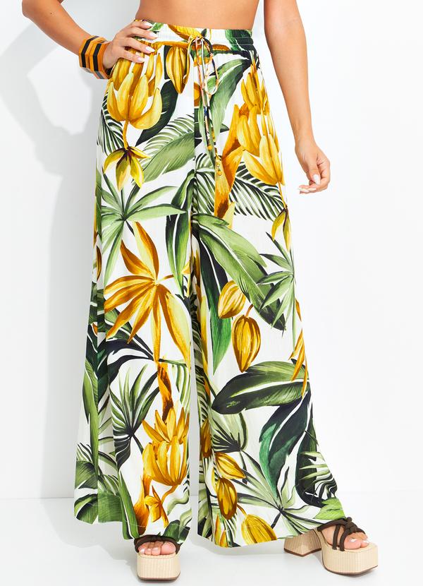 Farm - Calca Pantalona Bananarte Verde