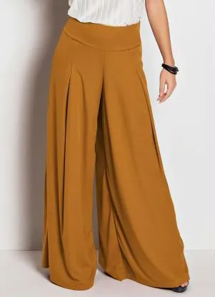 Moda Pop - Calça Pantalona Caramelo - MODA POP