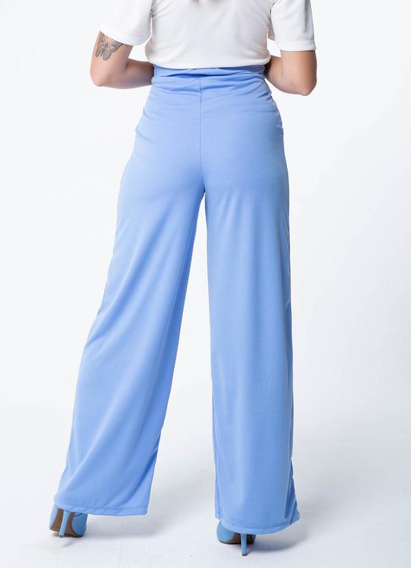 Misiss - Calça Pantalona com Amarração Pandora Azul 2