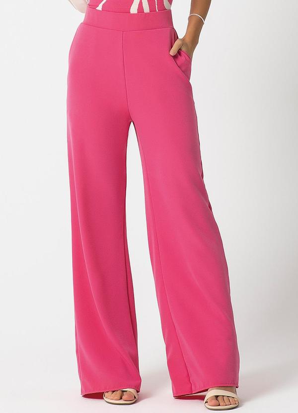 Habana - Calça Pantalona com Bolso Rosa 1