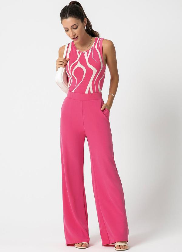 Habana - Calça Pantalona com Bolso Rosa 3