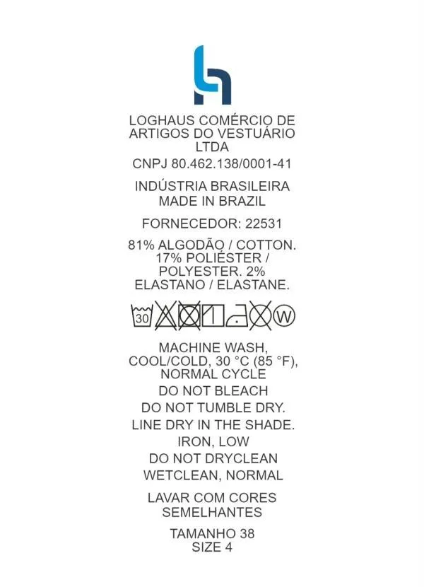 Quintess - Calça Pantalona com Bolsos Jeans Preto 16