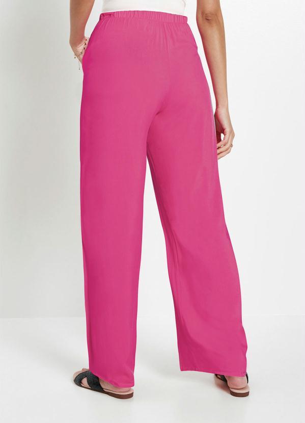 Outlet - Calça Pantalona com Bolsos Pink 5