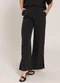 Sofie - Calça Pantalona com Fendas Verde - variação: Preto