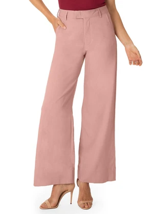 Enfim - Calça Pantalona de Alfaiataria Rosê - ENFIM