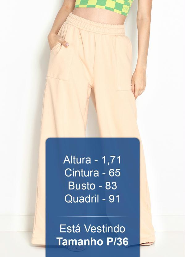 Colcci - Calça Pantalona de Moletom Bege 5