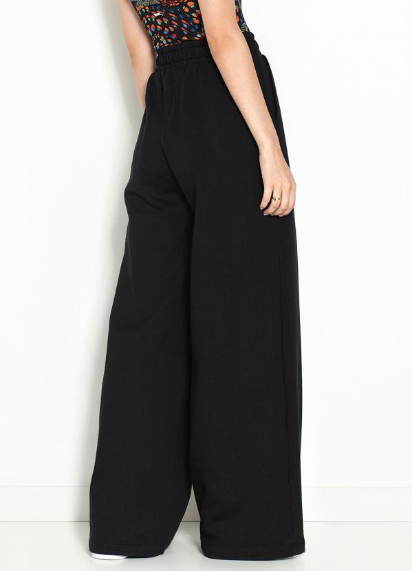 Colcci - Calça Pantalona de Moletom Preta 2