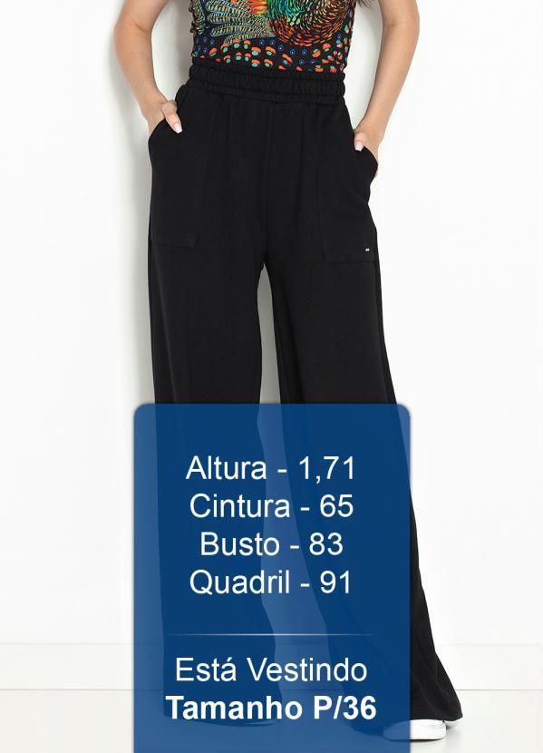 Colcci - Calça Pantalona de Moletom Preta 5