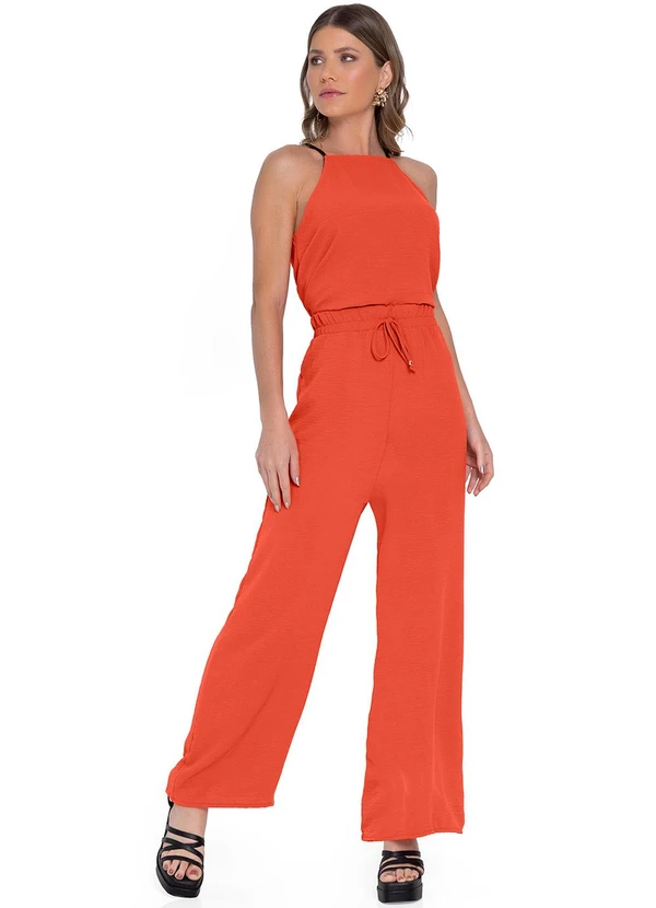 Rovitex - Calça Pantalona em Air Flow com Cordão Laranja 3