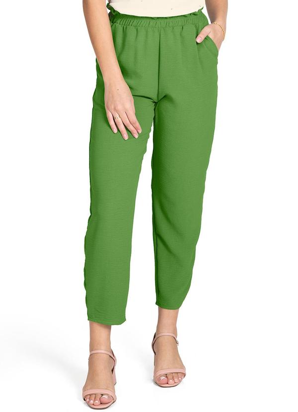 Rovitex - Calça Pantalona em Air Flow Verde