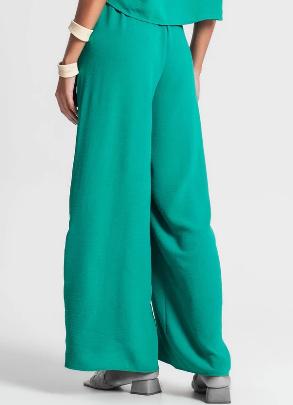 Rovitex - Calça Pantalona em Air Flow Verde 2