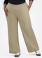 Habana - Calça Pantalona em Moletom Marrom Escuro - variação: Marrom