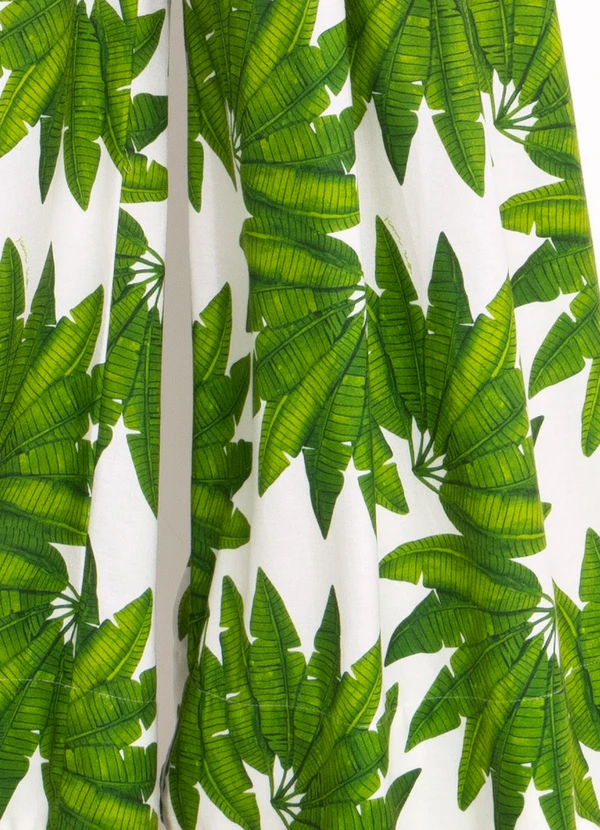 Farm - Calça Pantalona em Viscolinho Verde 12