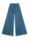 Essendi - Calça Pantalona em Viscose Azul - variação: Azul