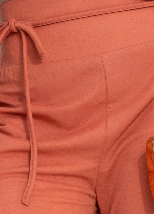 You Premium - Calça Pantalona em ViscoseTerracota 7